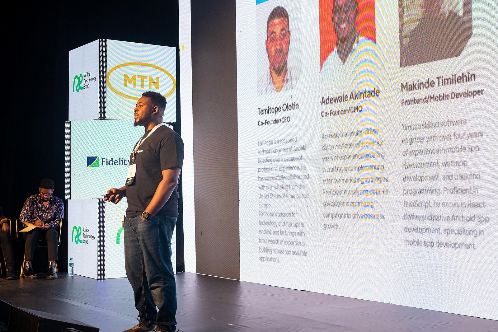 BeautySpace pitch at the African Technology Expo 2024 in Lagos